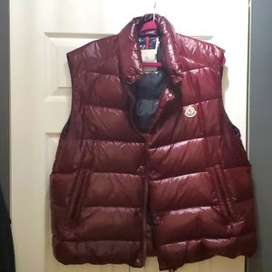 Moncler Men's Tibb Puffer Vest, Burgundy